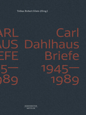 cover image of Carl Dahlhaus